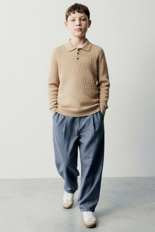 Polo in filo bimbo con bottoni,  4108 Streetwear Sinless