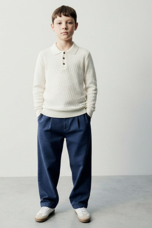 Polo in filo bimbo con bottoni,  4108 Streetwear Sinless