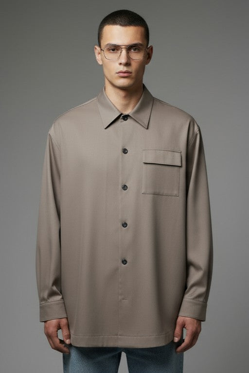 Camicia Over size in lana ,Armenia streetwear  Sinless