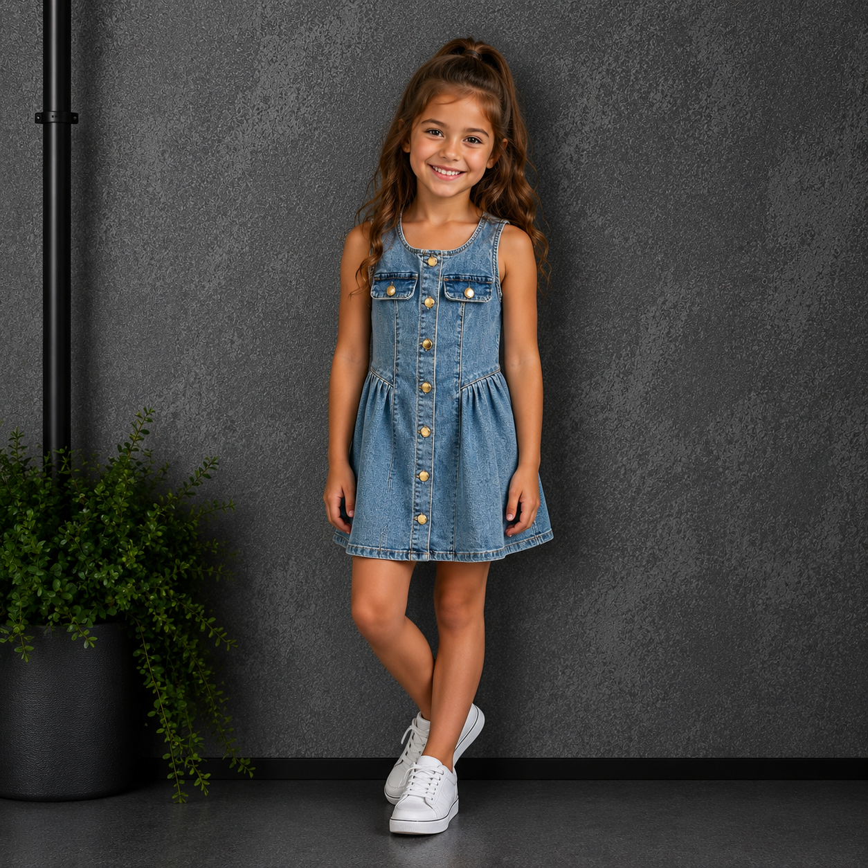 Jeans Salopette Bambina 8629 Yoyo