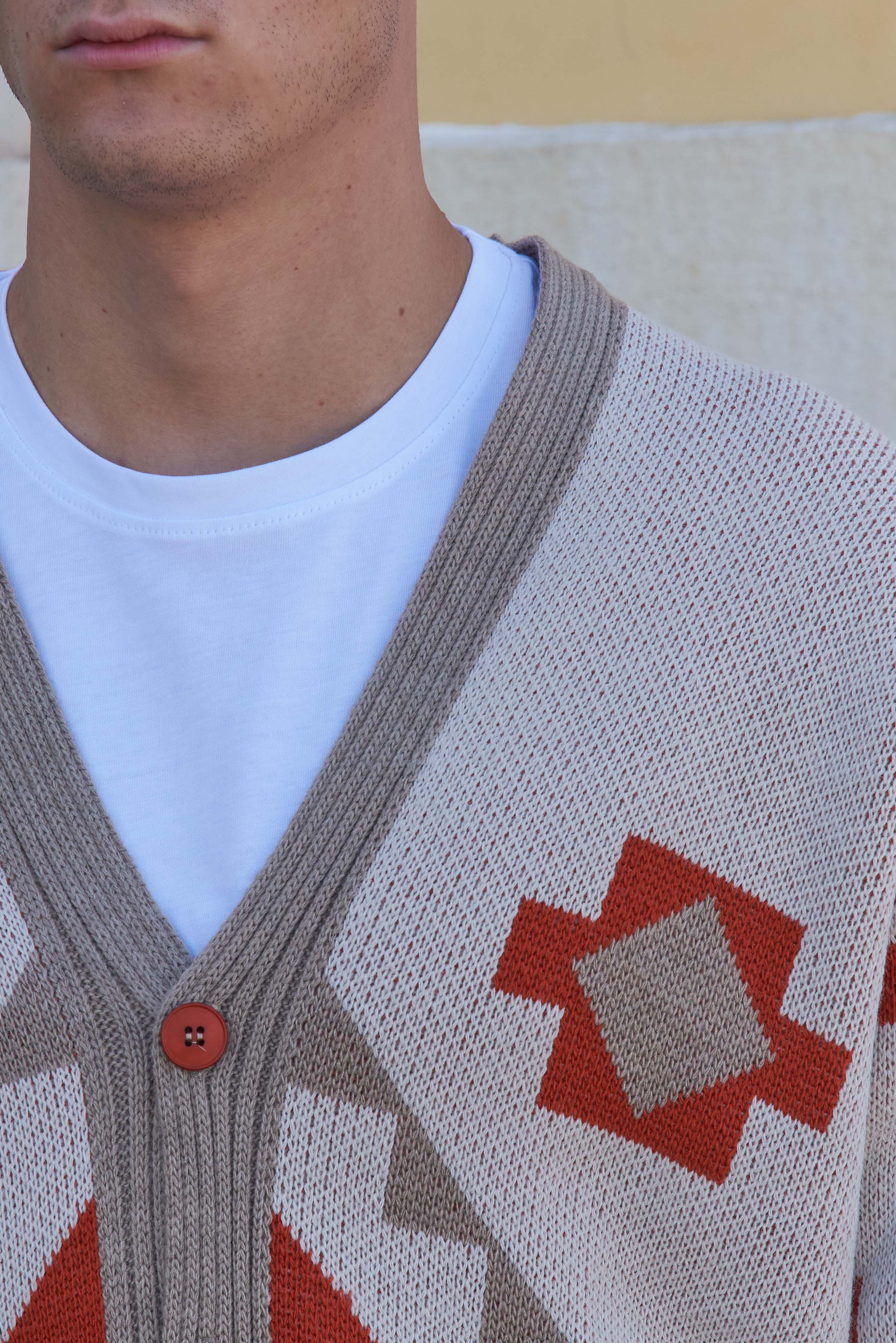 Cardigan in filo 3D, PALAU.