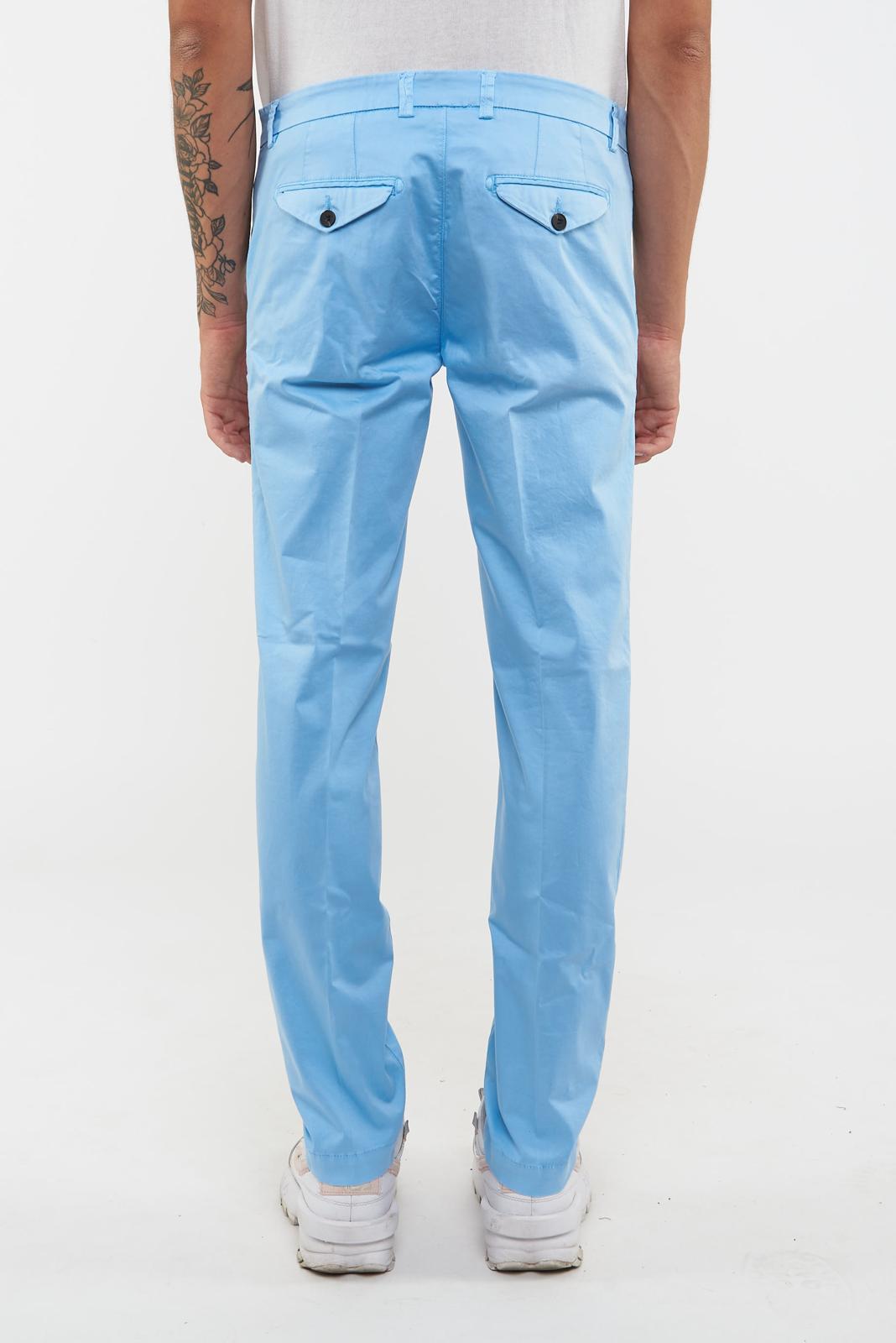 Pantalone in raso Dover. 1220-Cielo