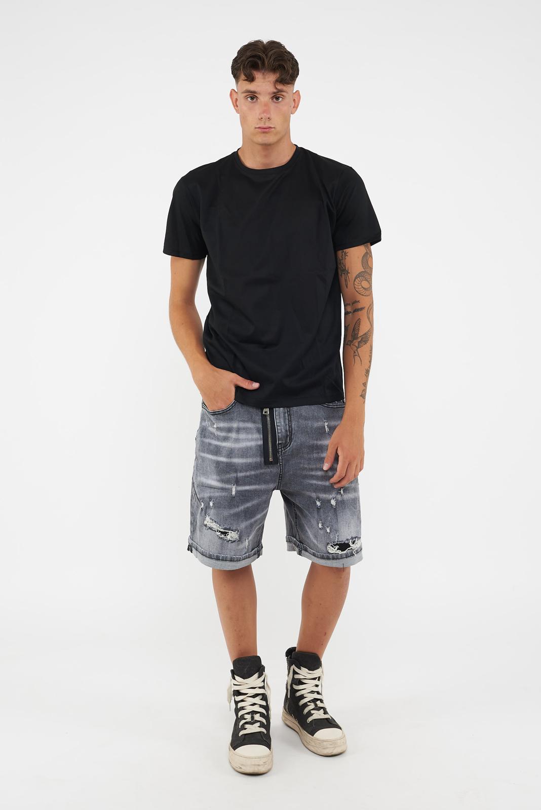 T-shirt filo scozia Nevada. 0438-Nero