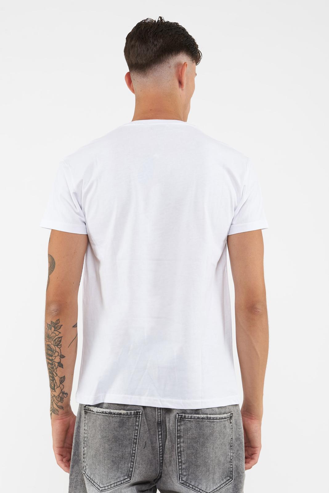 T-shirt filo scozia Nevada. 0407-Bianco