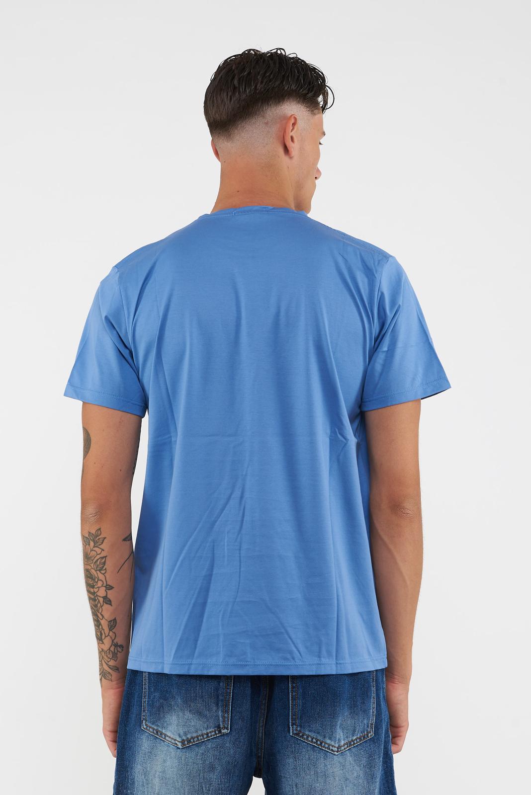 T-shirt filo scozia Nevada. 2555-Cielo