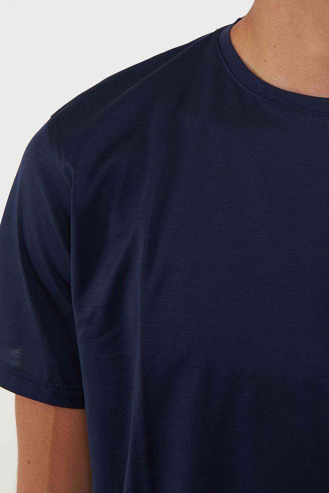 T-shirt filo scozia Nevada. 0421-Blu