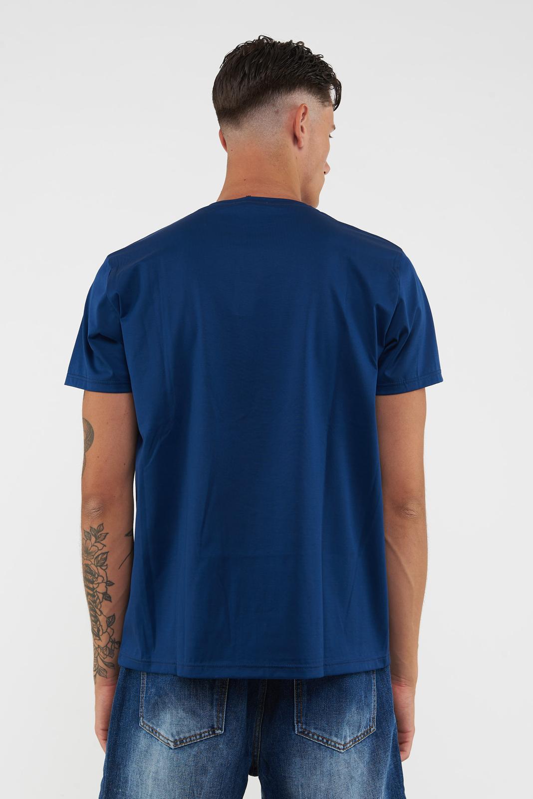 T-shirt filo scozia Nevada. 0391-Indaco