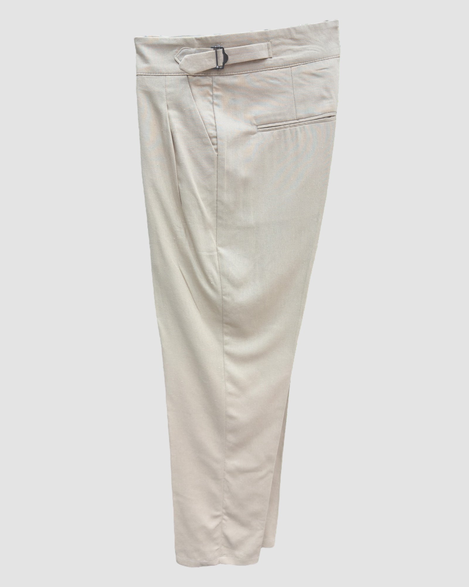 Pantalone misto lino, Milano.  2982-Beige